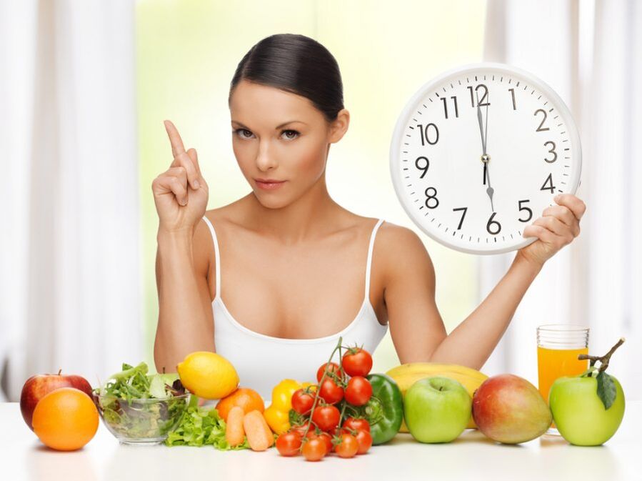 Manger à l'heure pendant un mois pendant la perte de poids